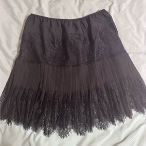 Black Lace Women's Slip Skirt